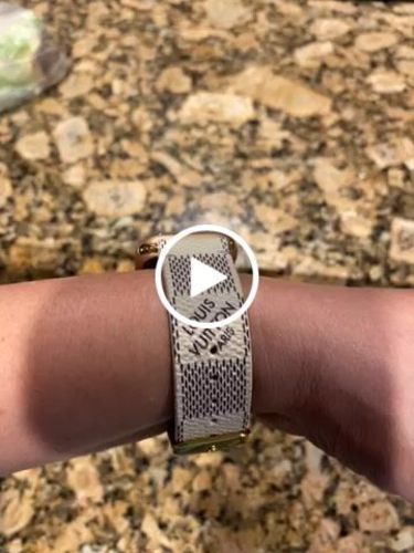 Customer photo review of Apple Watch Band Classic LV Monogram Damier Azur