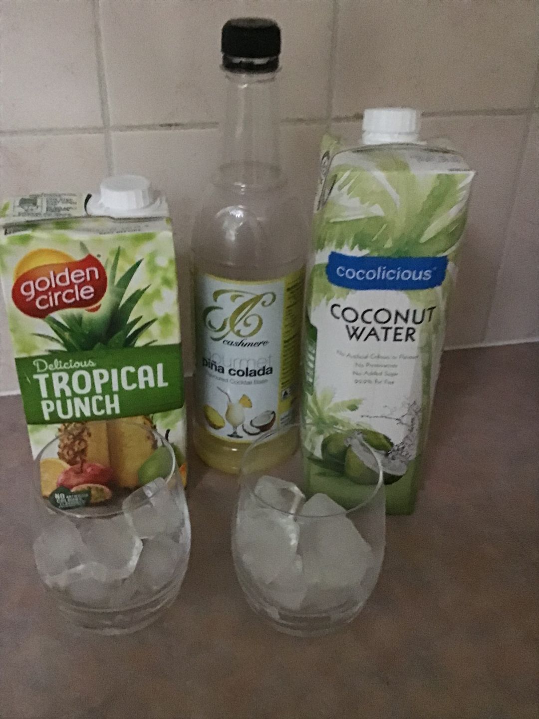 Customer photo review of Piña Colada Cocktail Mix