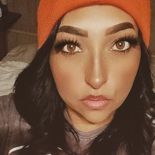 Customer photo review of Russian Brown Prescription Contact Lenses