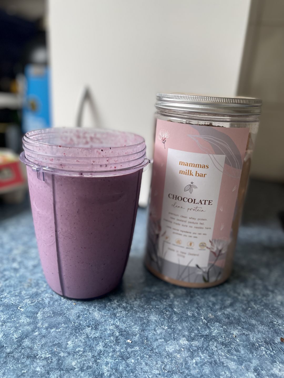 Customer photo review of Chocolate Premium Whey Protein