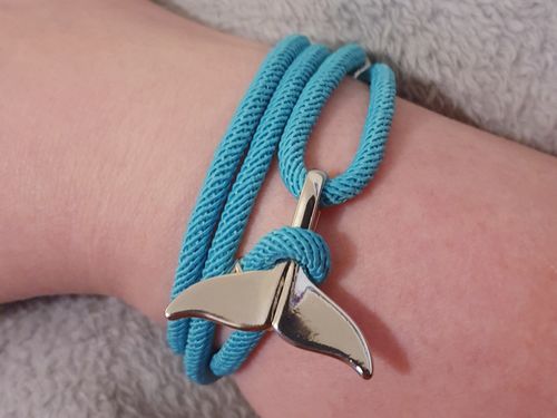 Customer photo review of "Whale" tracking bracelet