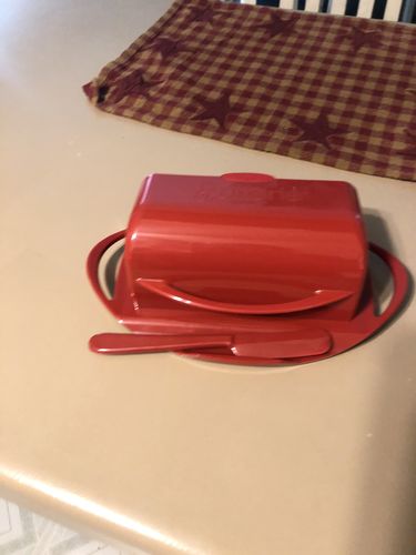Customer photo review of Butterie - Red Butter Dish