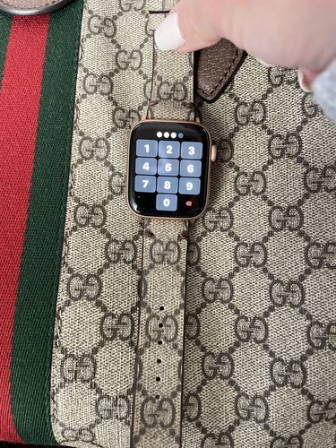 Customer photo review of Apple Watch Band Classic GG Monogram