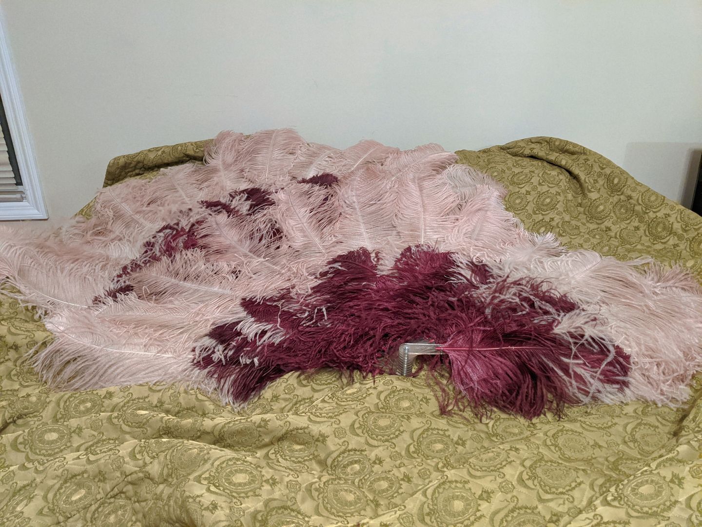 Customer photo review of Fancy Burlesque Fan - Double Layer