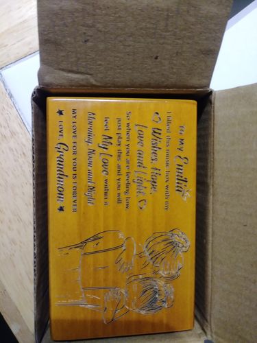 Customer photo review of "You are my Sunshine" Personalized Jewelry Music Box