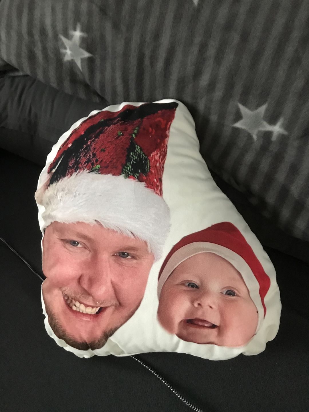 Customer photo review of Personalisiertes Tiergesichterkissen