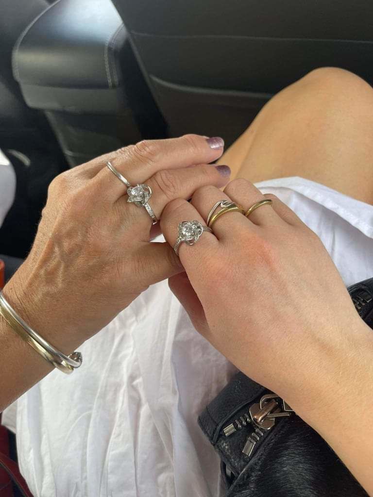 Customer photo review of Daughter | I Held You First | Love Knot Ring