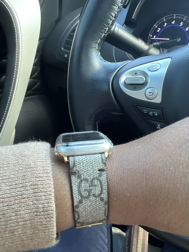Customer photo review of Apple Watch Band Classic GG Monogram