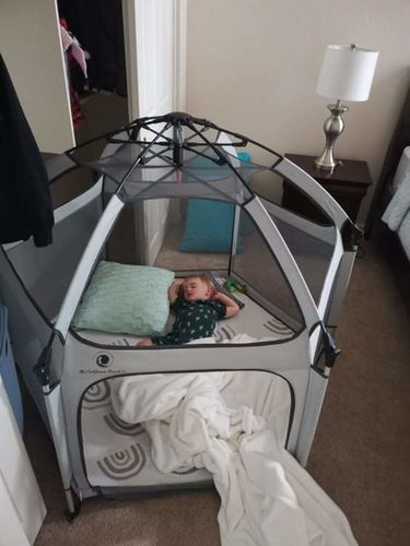 Customer photo review of Pop N' Go® Mattress Cover