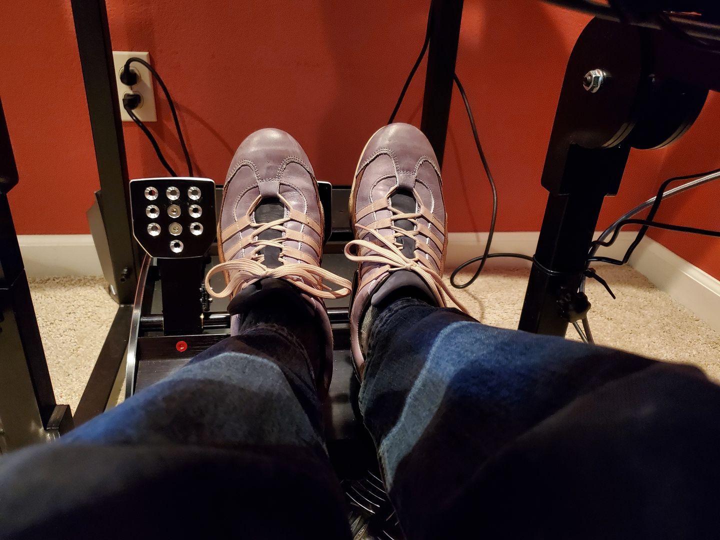 Customer photo review of Men's GrandPrix Sneaker in Beach Club (Faded Navy and Brown)