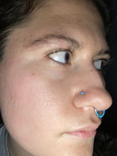 Customer photo review of Opal Ball Steel Nose Screw Ring