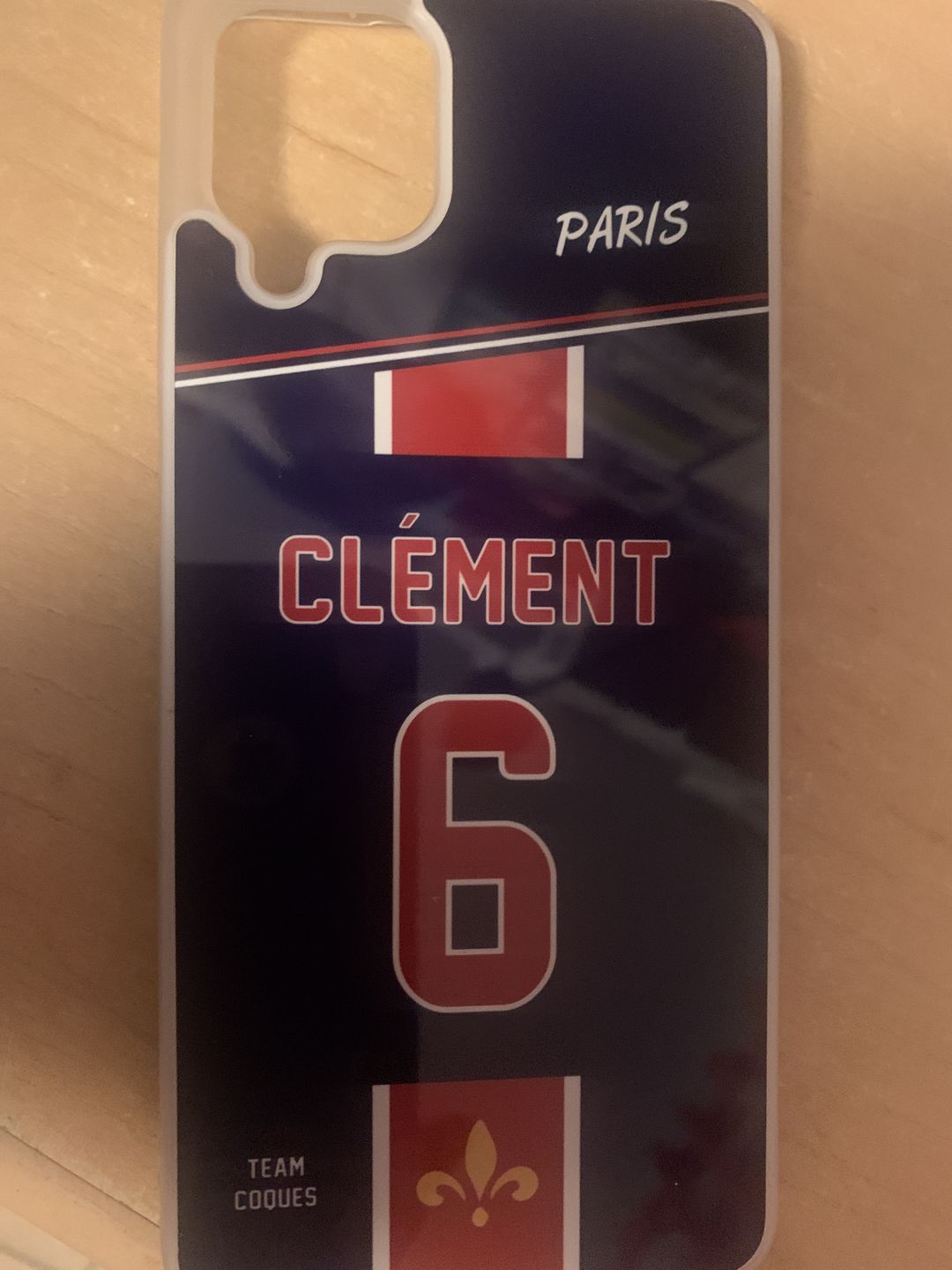 Customer photo review of Coque foot PARIS SG Domicile 1 personnalisable - TEAMCOQUES