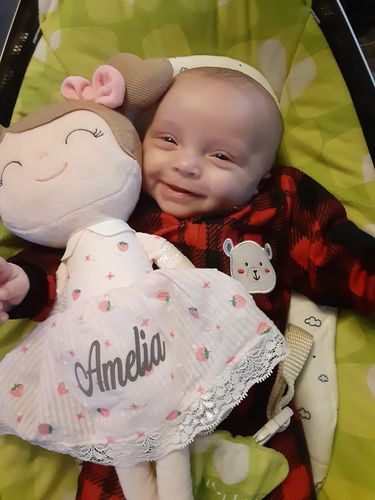 Customer photo review of Personalized Strawberry Girl & Baby Strawberry Dress Set Bundle