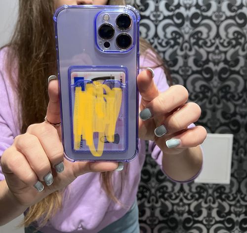 Customer photo review of Card Holder Anti-Knock iPhone Case