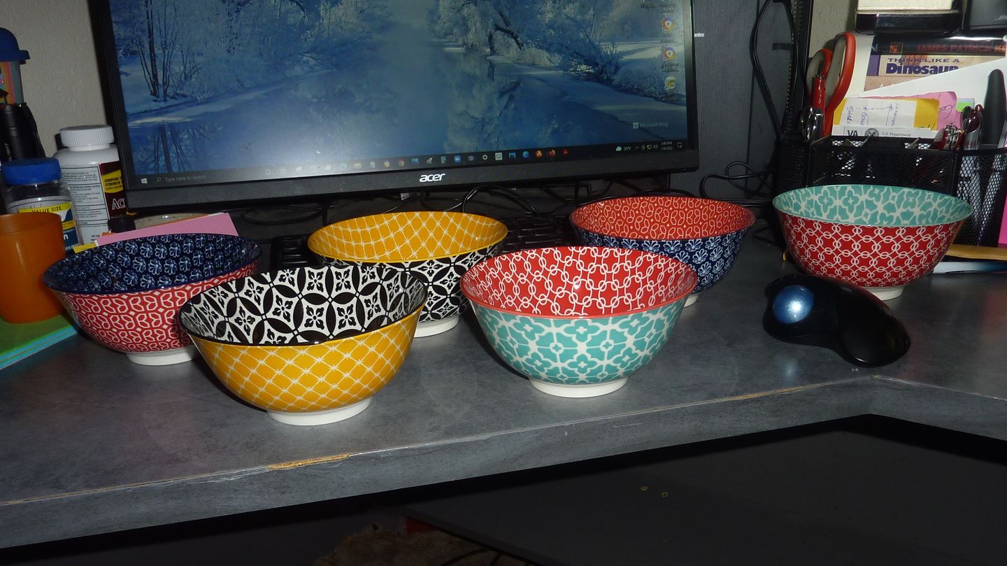 Customer photo review of Mosaian Soup Bowls - Set of 6