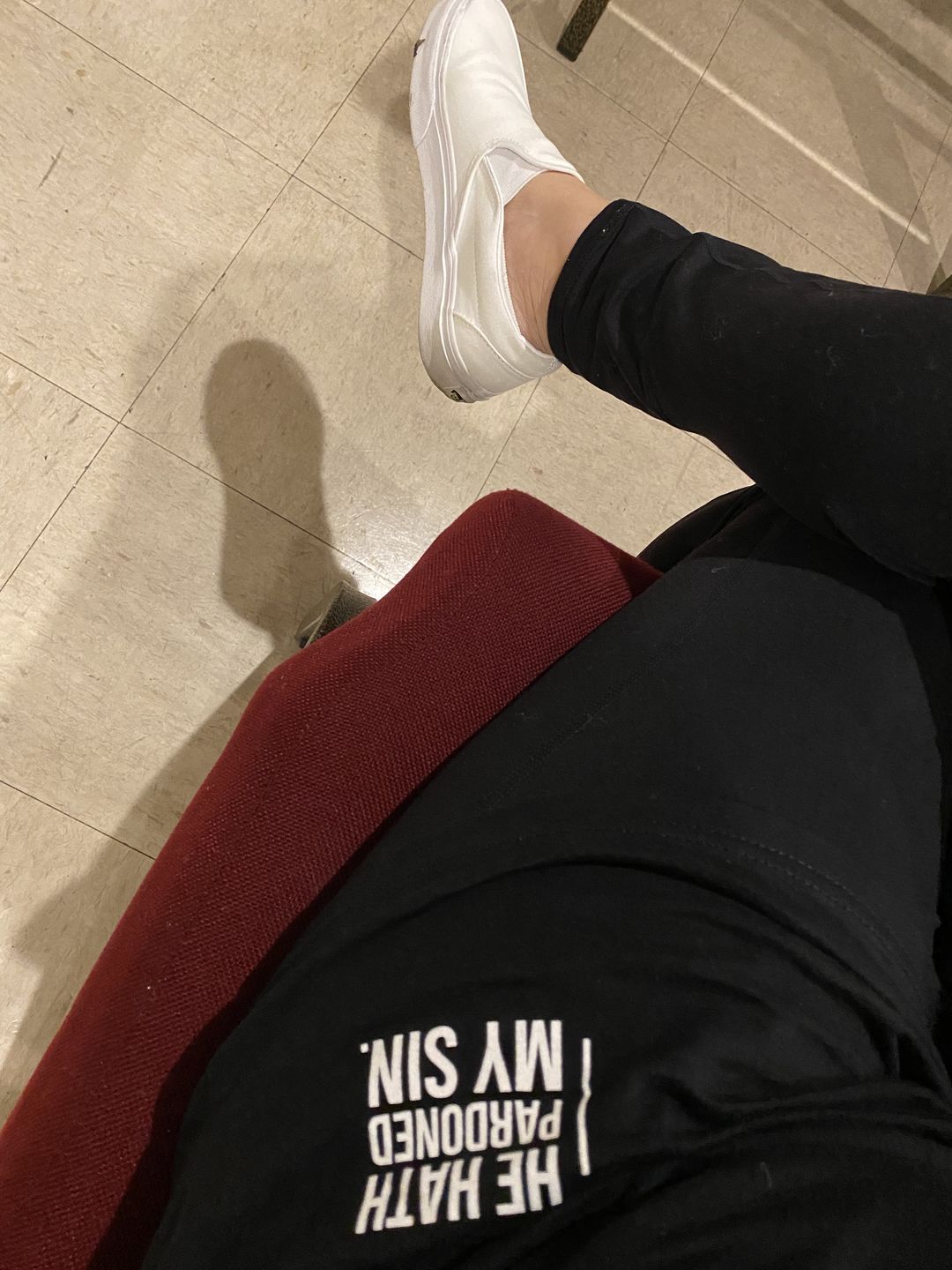 Customer photo review of YHWH  Swoop Tee (Black)