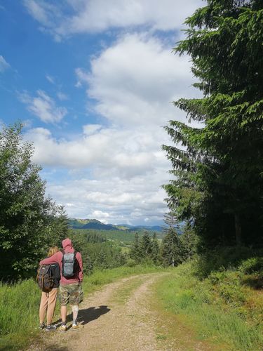 Customer photo review of Rucksack mit Patch (🌲)