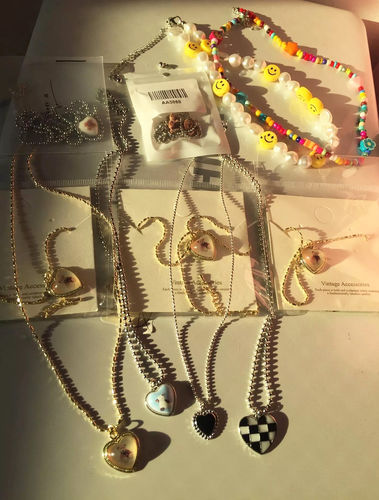 Customer photo review of Y2K Candy Beaded Necklace