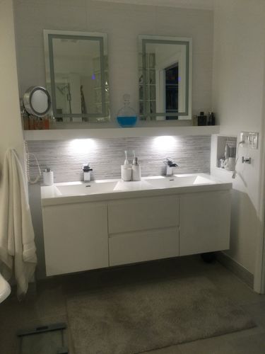 Customer photo review of Monterey Floating Vanity