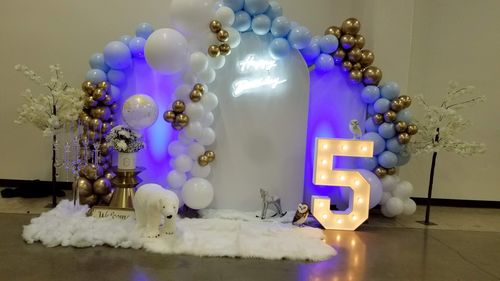 Customer photo review of Chiara Backdrop Wall Set, Arched Wall Set Birthday&Baby Shower&Wedding Party Decoration