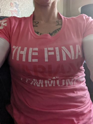 Customer photo review of The Final Variant Is Communism Women's Apparel