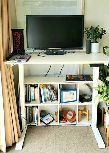 Customer photo review of Evo Electric Standing Height Adjustable  Desk(Free Shipping Nationwide)