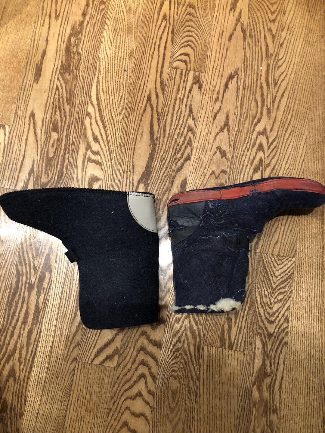 Customer photo review of Wool Felt Replacement Boot Liners (826 BB)