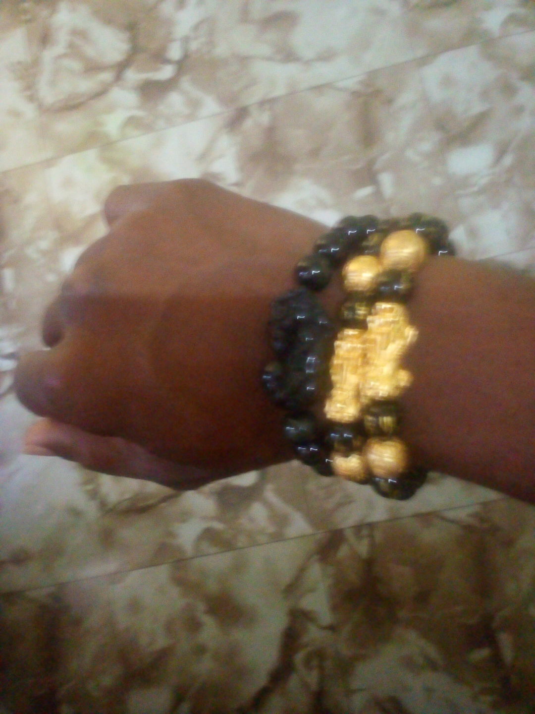 Customer photo review of Pi Yao Obsidian Wealth Bracelet