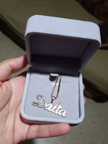 Customer photo review of Customizable Name Necklace Chain