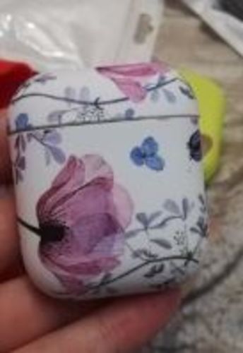 Customer photo review of Art Flower Airpods Case