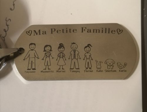 Customer photo review of Porte-Clés - Ma Petite Famille
