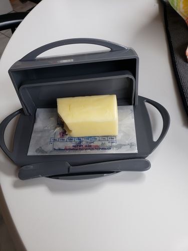 Customer photo review of Butterie - Gray Butter Dish
