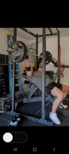 Customer photo review of Personal Record Heavy Duty Premium Elbow Wraps PR903 - Black