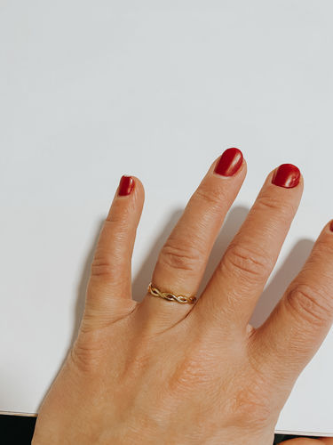 Customer photo review of Braided Ring - Gold