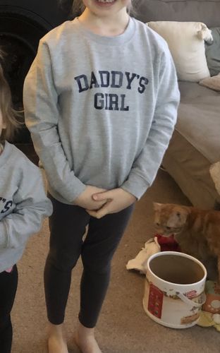 Customer photo review of Daddy & Daddy's Girl College Matching Sweatshirts (MRK X)