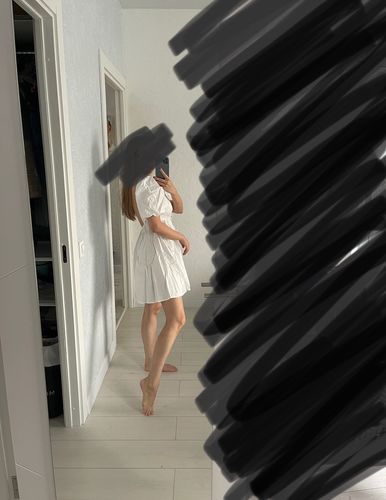 Customer photo review of Trixie Backless Dress