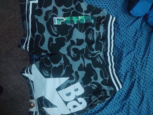 Customer photo review of BAPE Camo arrow Short