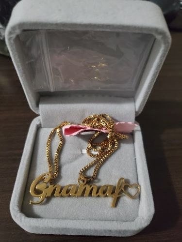 Customer photo review of Customizable Name Necklace Chain