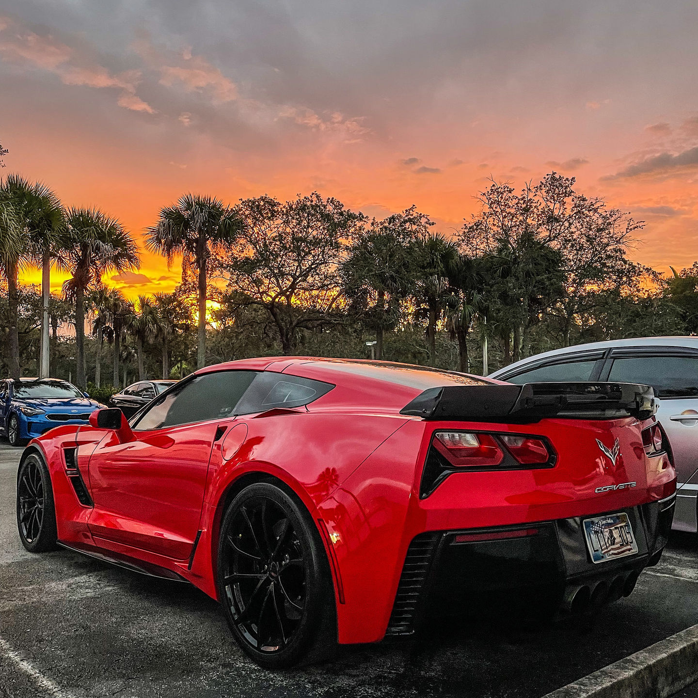 Customer photo review of Corvette C7 Wickerbill Rear Spoiler Extension (Dark Tinted)