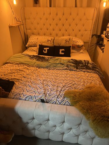 Customer photo review of Deneres Winged Designer End Bed