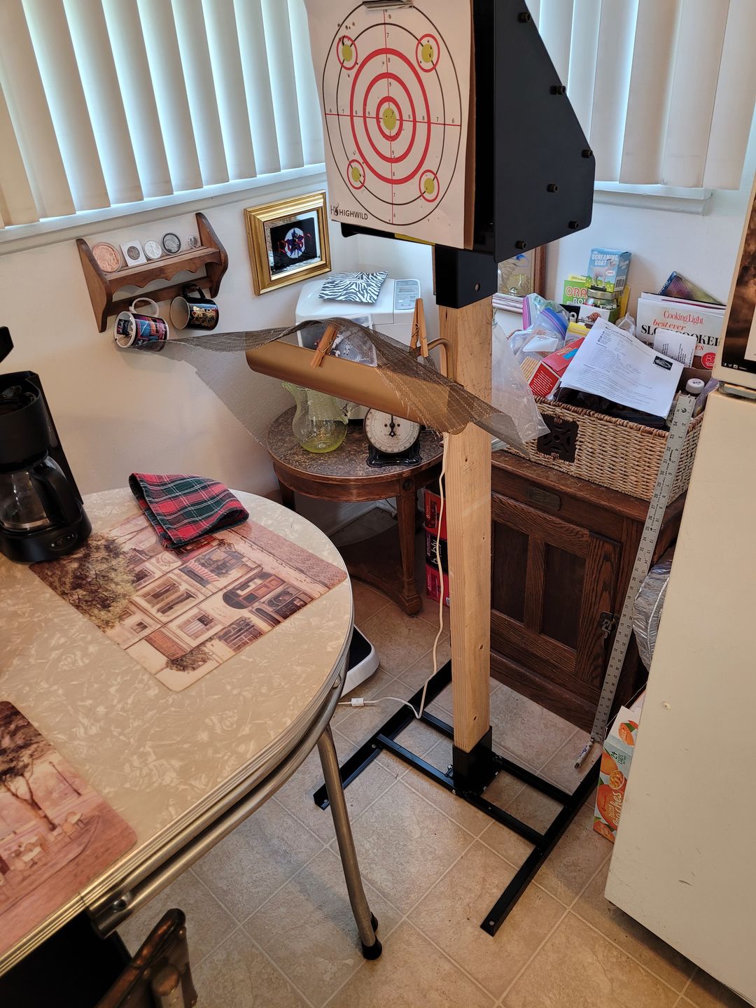 Customer photo review of Double T-Shaped 2X4 Target Stand Base