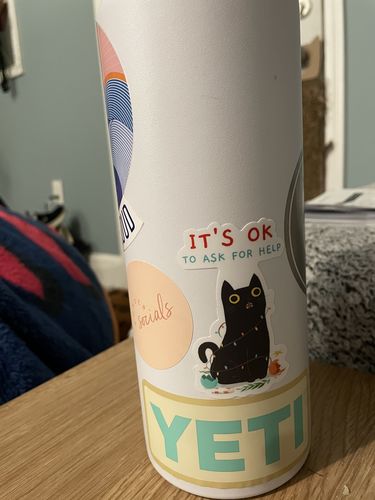 Customer photo review of It's OK To Ask For Help (Black Cat)