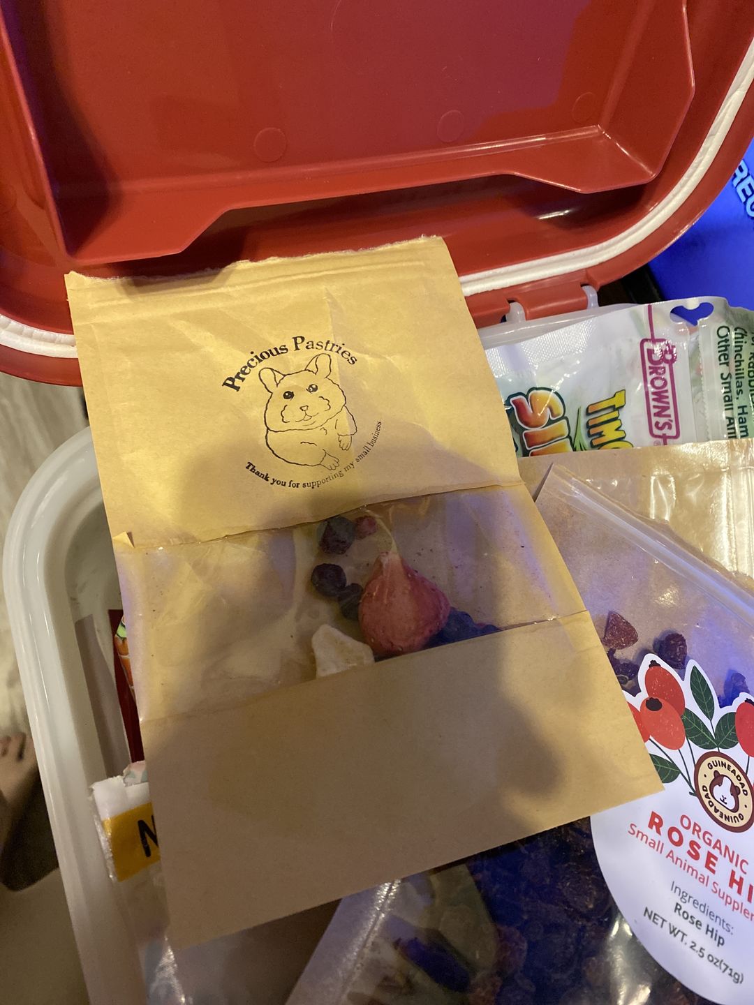 Customer photo review of GuineaDad Nourish Series - Herbal Supplement Healthy Treats for Guinea Pigs