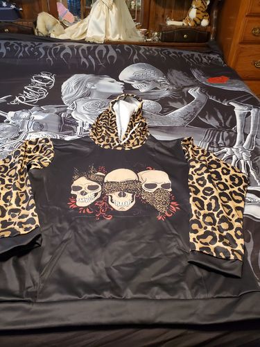 Customer photo review of Just Love Skulls Leopard Outfit