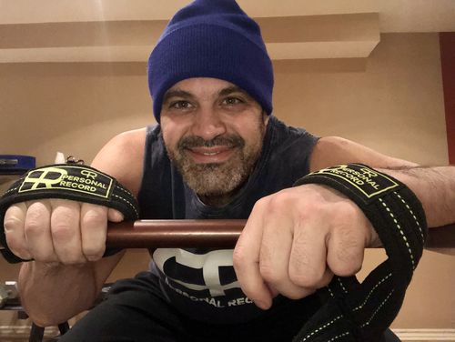 Customer photo review of Personal Record Heavy Duty Premium 8 Figure Lifting Straps - PR909 - Black/Neon