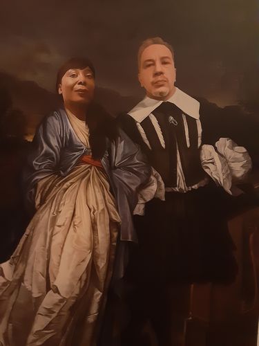 Customer photo review of The Midnight Stroll - Custom Canvas