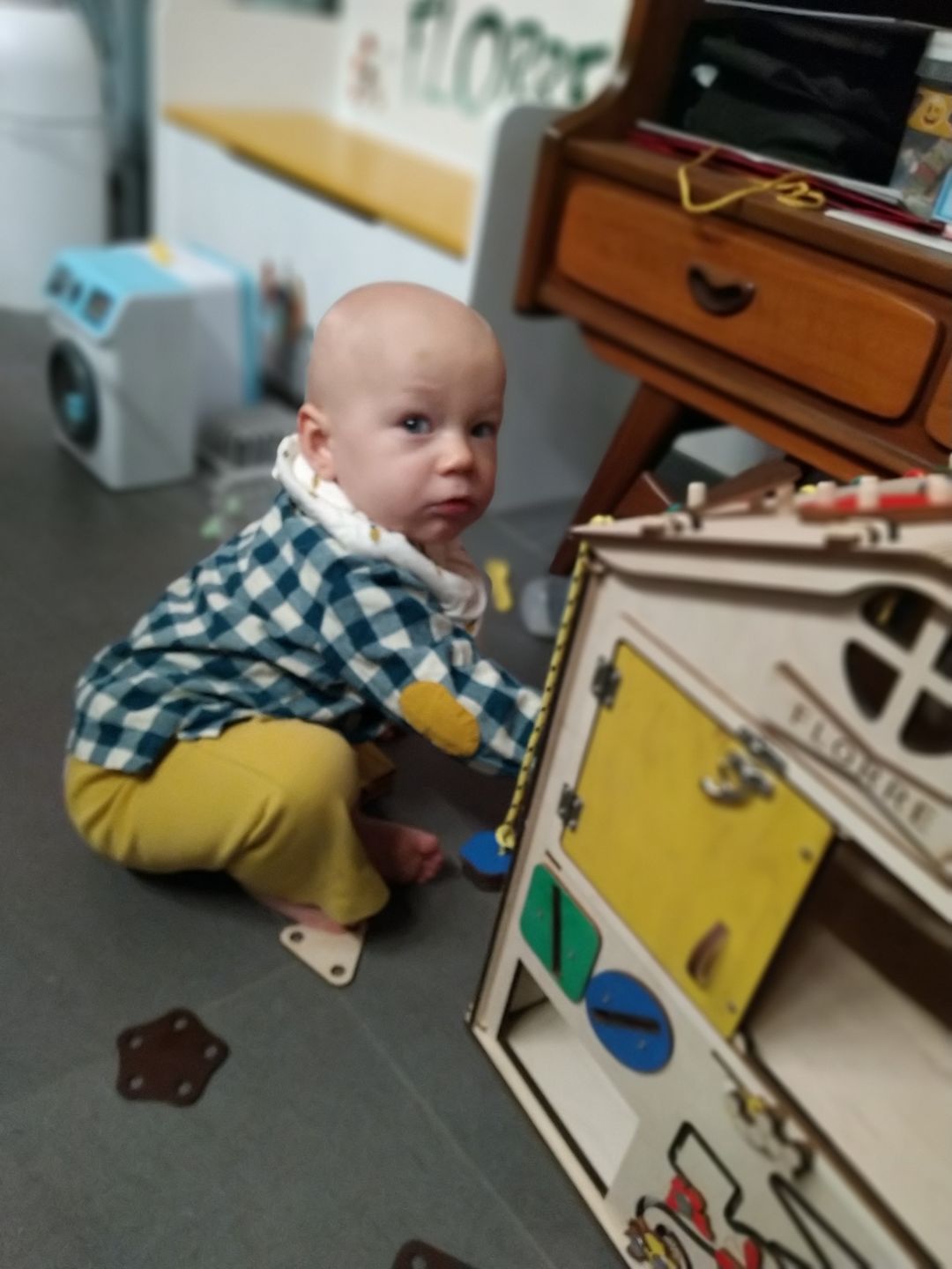 Customer photo review of Winter Blue Check Out & About Shirt