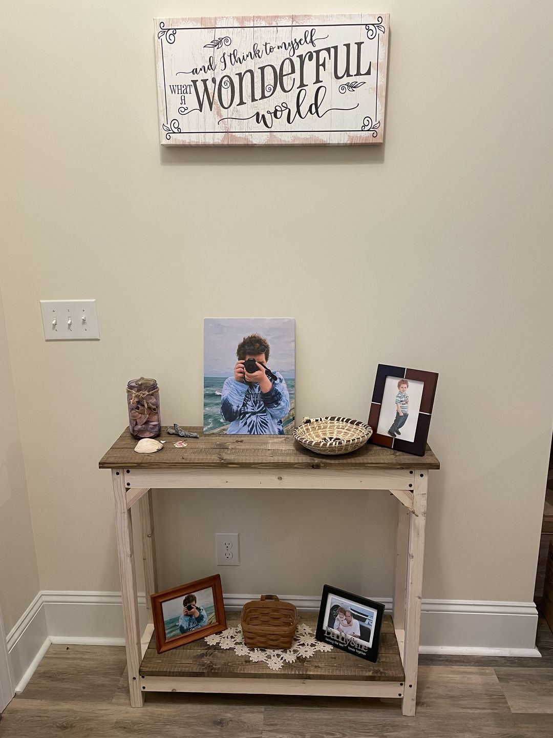 Customer photo review of What a Wonderful World - Canvas