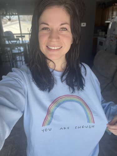 Customer photo review of You Are Enough (Rainbow)