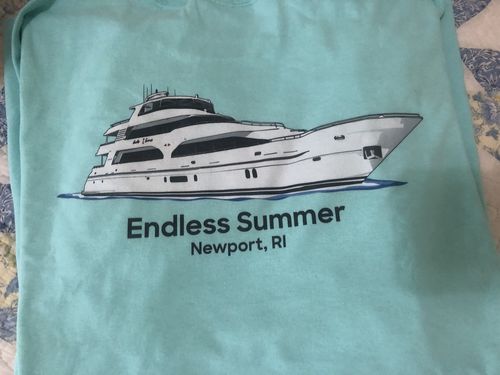 Customer photo review of Custom Digital Boat Artwork